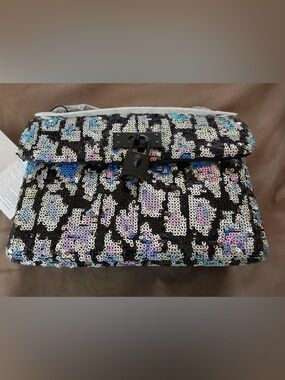 Kurt Geiger london leopard print sequin mini brixton shoulder bag